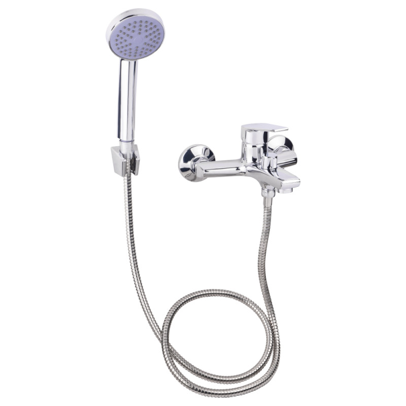 Змішувач для ванни LIDZ Gloria 006, Chrome (k35) з душовим гарнітуром